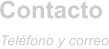 Contacto Telfono y correo